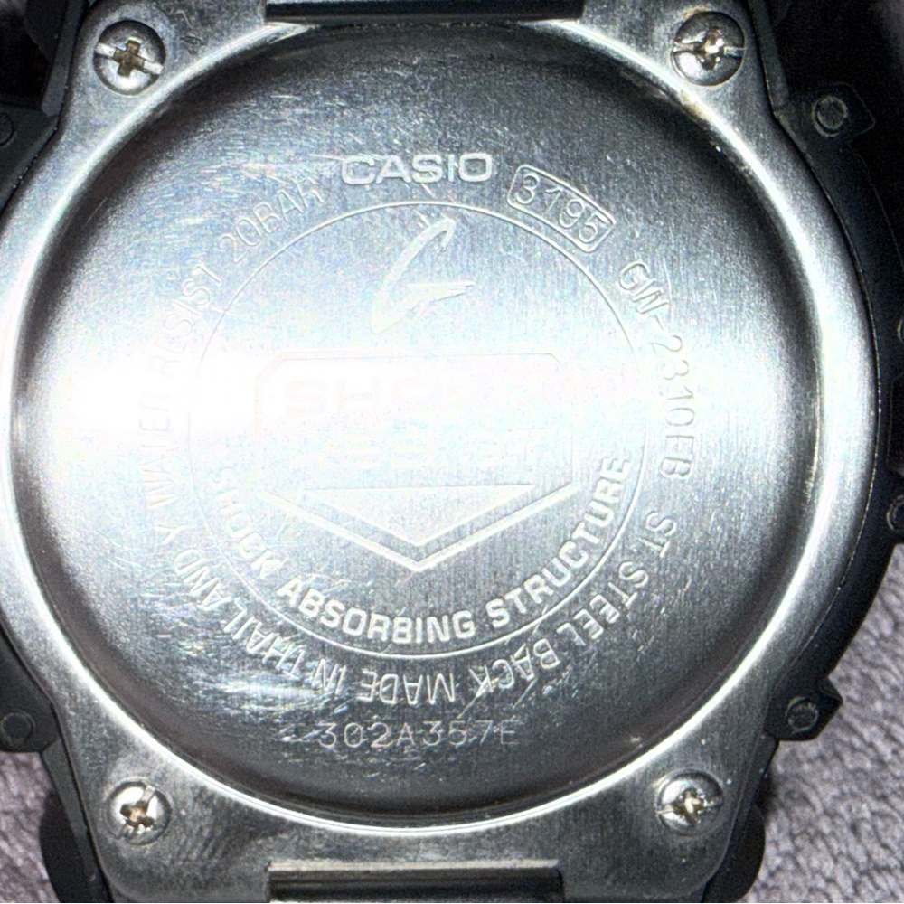 Casio Gshock GW-2310FB negative display solar tactical G-Shock multi band 6 - Picture 5 of 11